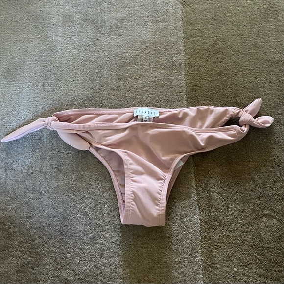 Lioness Side Tie Bikini Bottoms in Blush - Picture 4 of 7